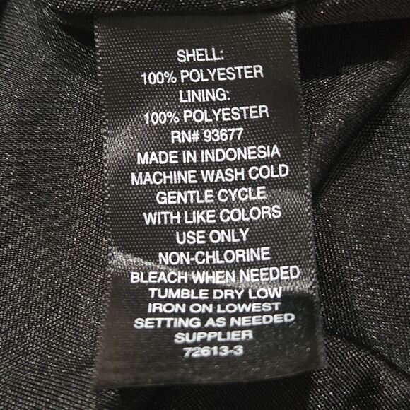 Worthington Womens Dress Black White Floral Lace Up Flutter Sleeve Flowy Large - Picture 10 of 10